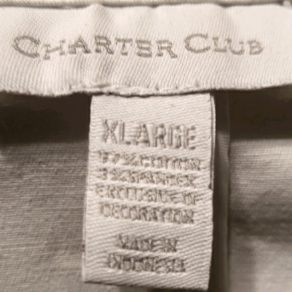 CHARTER CLUB STARFISH PRINT COTTON BLAZER SZ XL - Picture 2 of 8